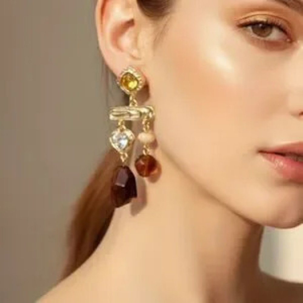 Crystal Dangle?Earrings N1959